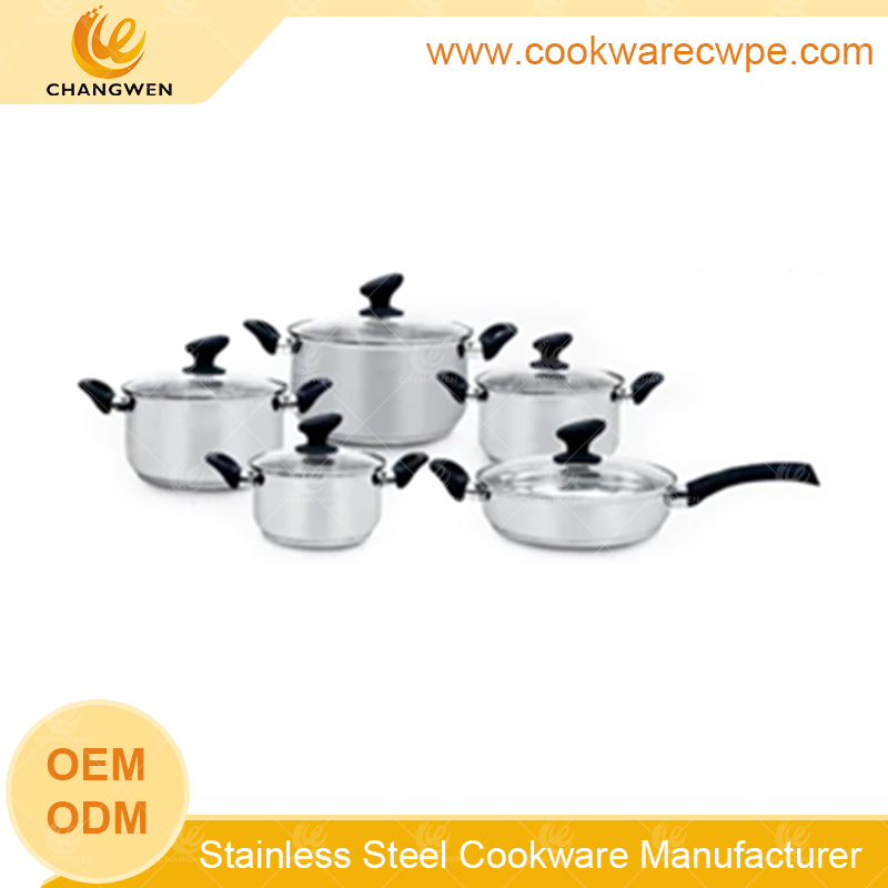 The best frying pan cookware set stainless steel pans and pots kitchenware set nonstick cookware wholesale CW51017-10N01